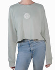 Ripples Make Waves Crop Top - Sage
