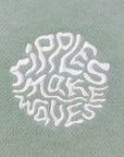 Ripples Make Waves Crop Top - Sage