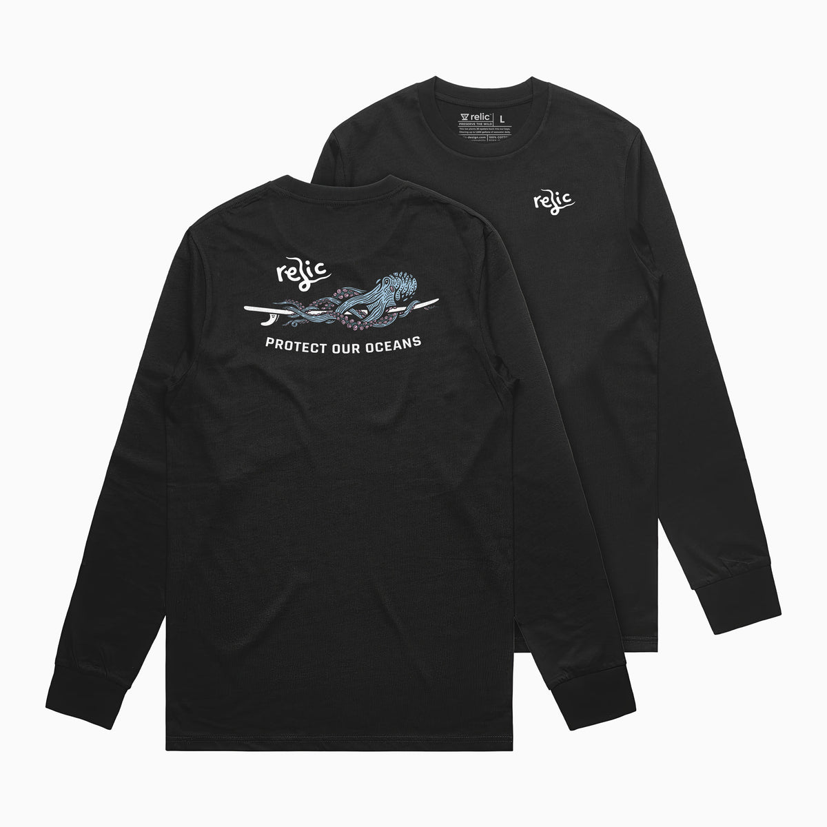 Surf Octo Long Sleeve - Black – Relic
