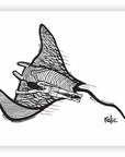 Manta Ray Print, , Relic, Relic - Relic