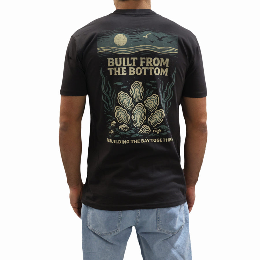 Built From The Bottom Tee - Faded Black