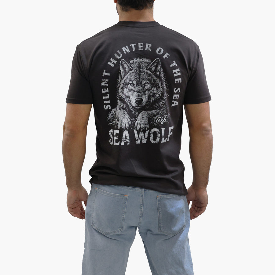 Silent Hunter of The Sea Tee - Faded Black