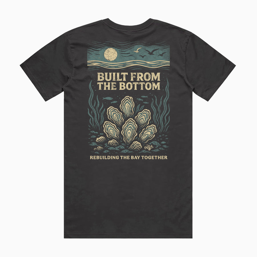 Built From The Bottom Tee - Faded Black