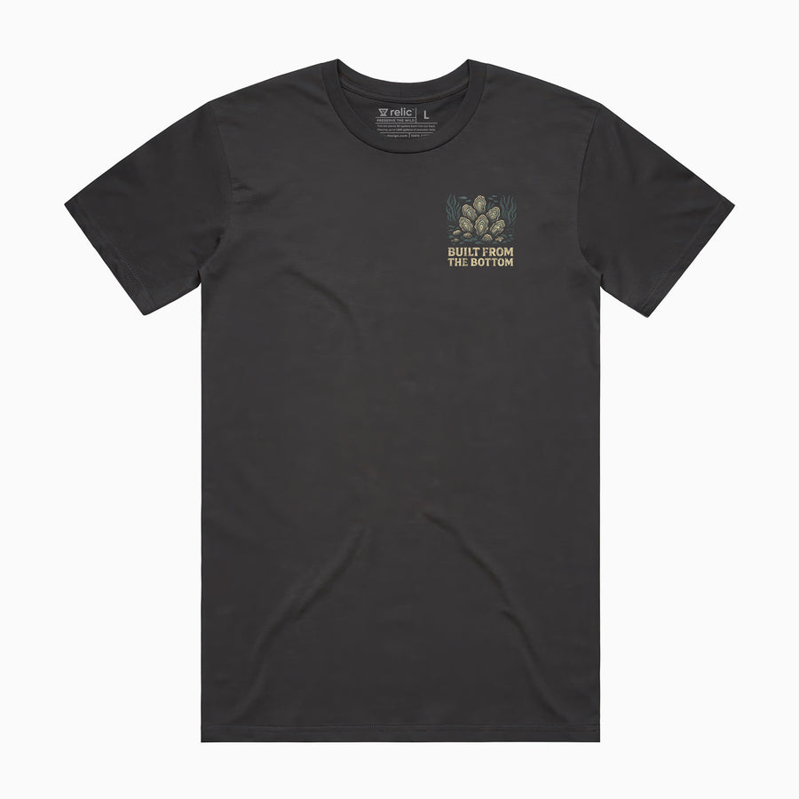 Built From The Bottom Tee - Faded Black