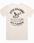 Ditch Balloons, Buy Flowers Tee - Cream