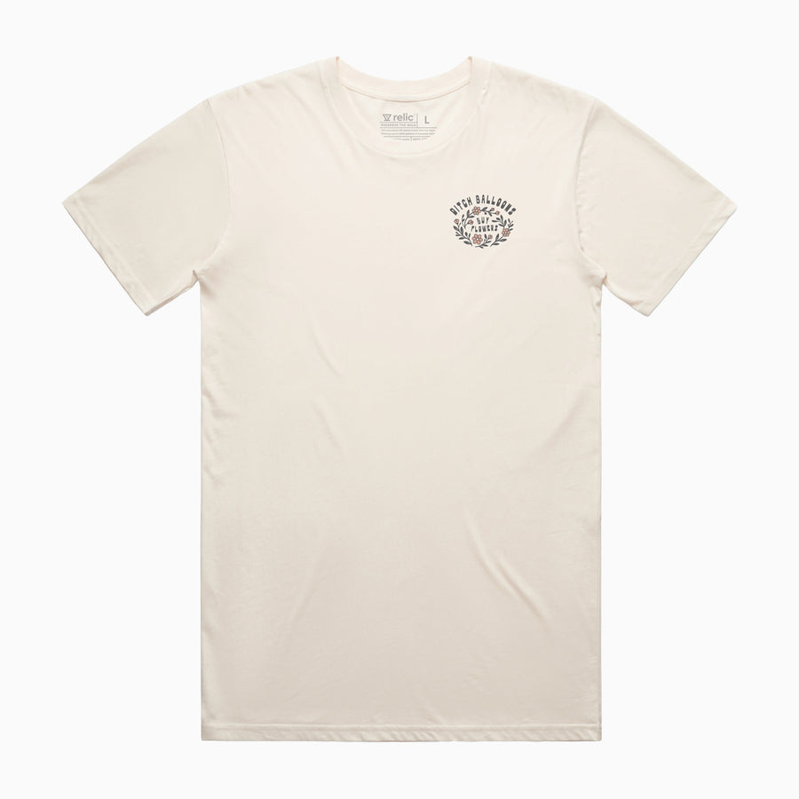 Ditch Balloons, Buy Flowers Tee - Cream
