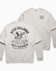 Recycled Ditch Balloons, Buy Flowers Crewneck - Pearl