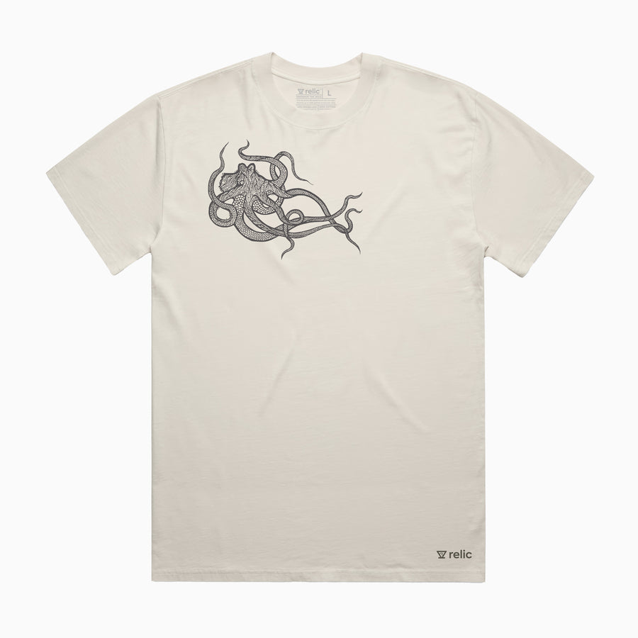 Heavy Octopus Tee - Ivory