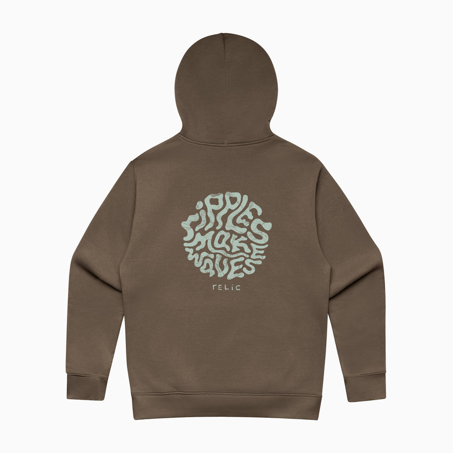 Recycled Ripples Make Waves Hoodie - Mudrock