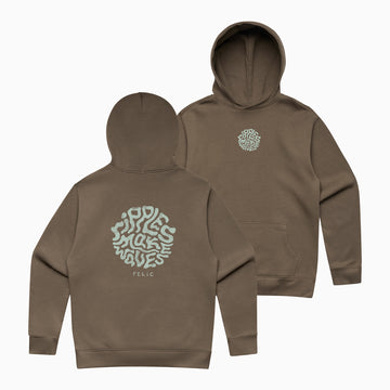 Recycled Ripples Make Waves Hoodie - Mudrock