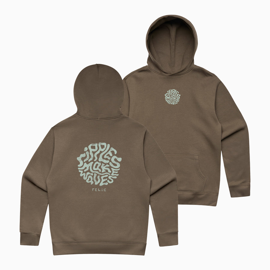 Recycled Ripples Make Waves Hoodie - Mudrock