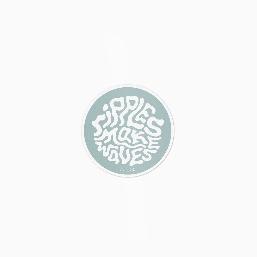 Ripples Make Waves Sticker