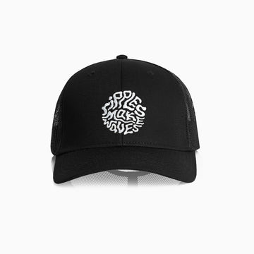 Ripples Make Waves Cap | White On Black