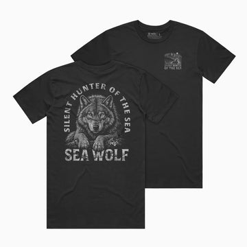 Silent Hunter of The Sea Tee - Faded Black