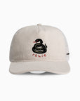 Snake Embroidery Corduroy Trucker - Bone
